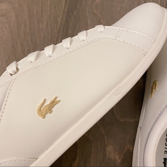 Lacoste Women’s Sneakers with Gold Logo - Picture 3 of 7